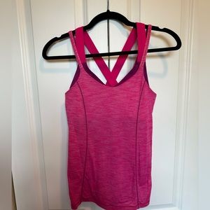 Lululemon pink tank top